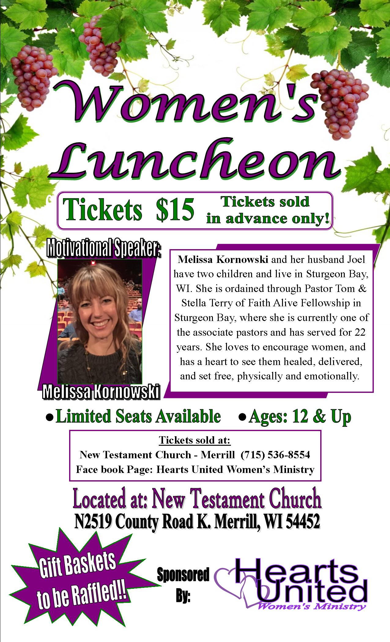 Women's Luncheon Flyer 2022